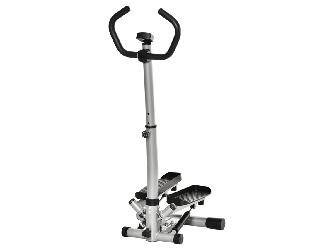 Bicicleta De Exercício Com Barras De Apoio, Ecrã Lcd Velocidade Ajustável Pernas Glúteos