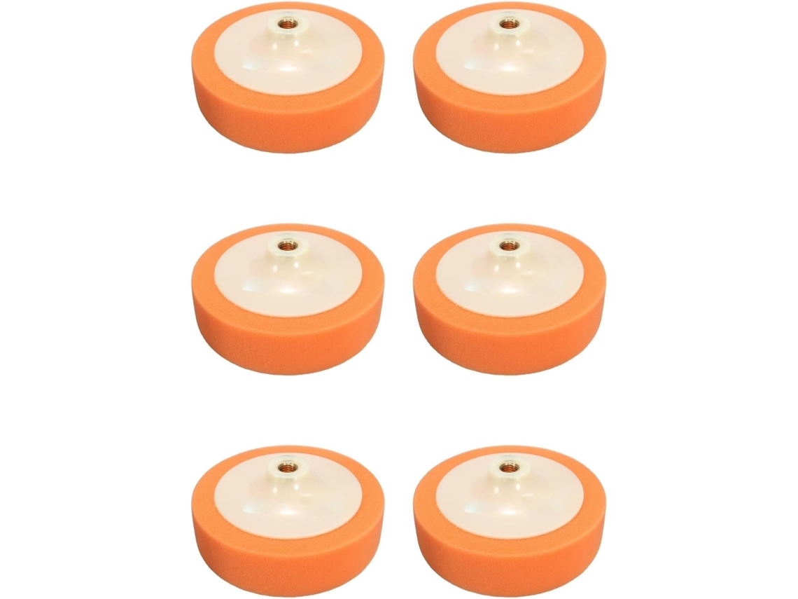 Esponja De Polimento Automotivo 150 Mm, Pacote Com 6 Unidades Para