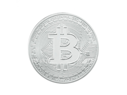 Bitcoin Banhado a Prata NORTHIX