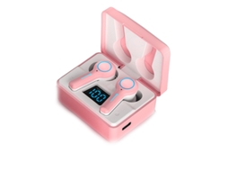 Fone De Ouvido Bluetooth, Bluetooth 5.2, 36 Horas De Duração Da Bateria, Som Surround Estéreo De 360°, Rosa
