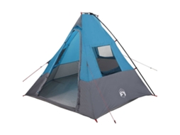 Conjunto 1 Barraca De Camping Vidaxl Azul Tafetá (383 X 338 X 217 Cm)