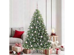Vidaxl Árvore De Natal Artificial Com 300 Leds Verde 180 Cm Pe E Pvc