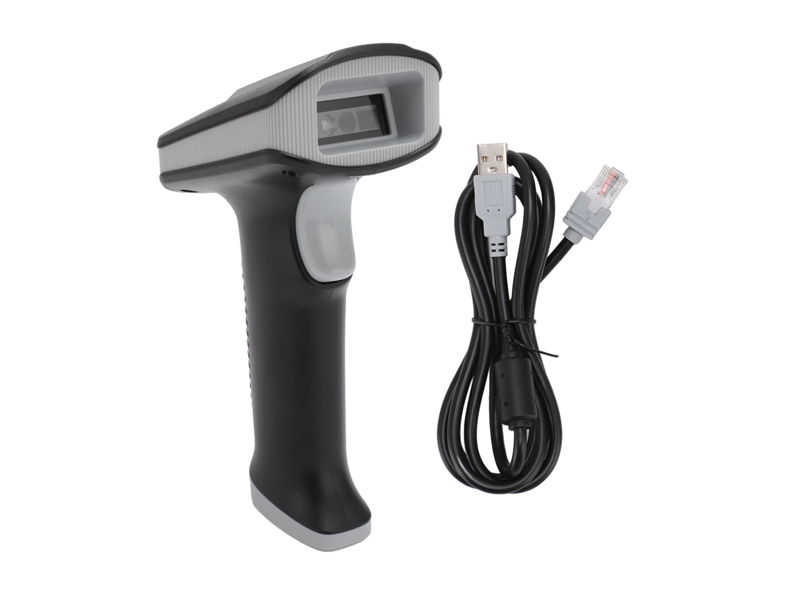 Leitor Portátil De Códigos De Barras Usb 120fps 1d 2d Qr Code Modo Contínuo
