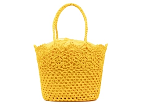 Saco De Ombro De Mulher Iria Quintana Zerba Feita Amarelo (30)