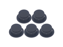 5pcs Plug De Corda Para Prancha De Surf Plug Redondo De Plástico Para Prancha Longboard Preto