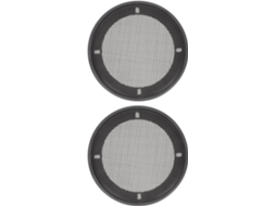 Conjunto De 2 Protetores De Alto-falante Para Carro, Rede Decorativa Preta, Capa Resistente A Arranhões E Impactos.
