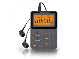 2026-rádio Portátil Am/fm Mini Digital Com Reprodutor Mp3, Tela Led, Bateria Recarregável E Fones De Ouvido Estéreo