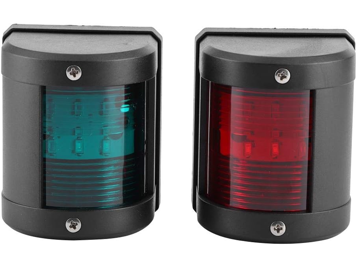 Conjunto De 2 Luzes Sinalização Bigking 12v Ip66 Para Navegação Náutica, Luzes De Advertência Navegação Em Led Vermelho
