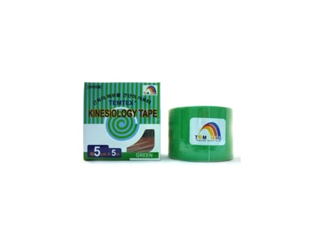Fita Kinesiológica 5×5 Verde 1 Un. Temtex