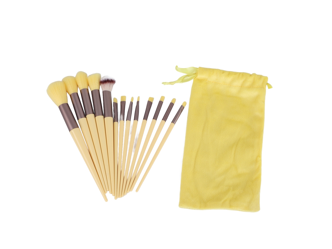 Kit Pincéis Maquilagem Suave Aplicação Base E Pó