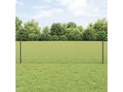 Vidaxl Cerca Hexagonal Com Poste 25 X 0,6 M Aço Revestido De Pvc Malha