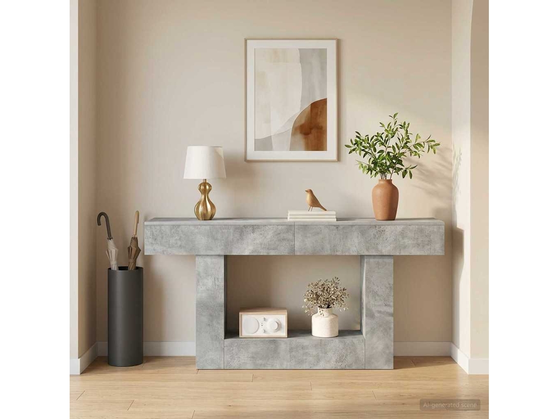 Vidaxl Cinzento Concreto 160 X 30 X 74 Cm