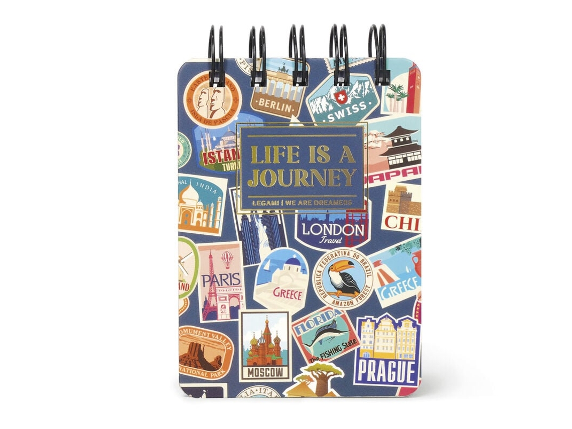 Bloco Notas Espiral Pautado LEGAMI Stickers