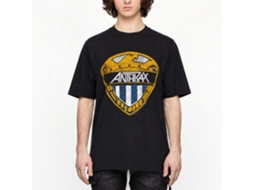 Anthrax Eagle Shield T-shirt Unisex Adults Size:l