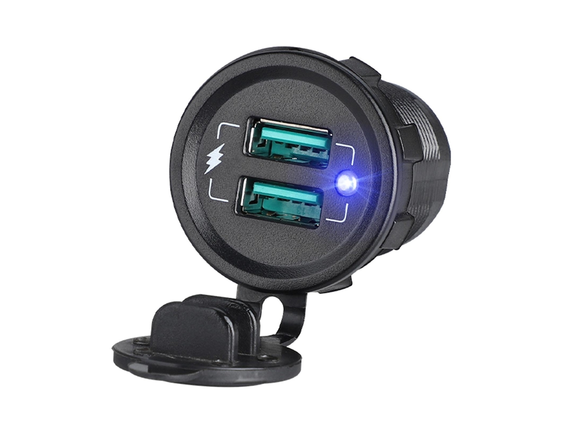 22.5W para Qc 3.0 Carregador Usb Duplo Tomada de Carregamento de Celular para Carro Caminhão Motocicleta ALLINLESS