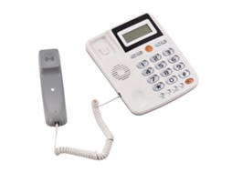 Telefone Fixo com Botões Grandes Lcd Display Hands Free Dual Portas Idosos Casa Hotel Escritório S/MARCA