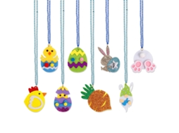 Laxiscreed Conjunto De 8 Colares De Páscoa Para Crianças, Perfeito Para Encontros Familiares Na Primavera