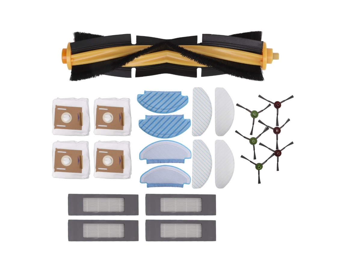 Kit Acessórios para Deebot Ozmo T8 T8aivi N8pro Plus: Pincéis, Filtros, Sacos de Poeira e Panos