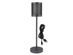 Rebe-lâmpada De Mesa Sem Fio Led Ajustável Por Toque Recarregável 5000mah Operada Por Bateria Impermeável Cinza Para Interior E Exterior