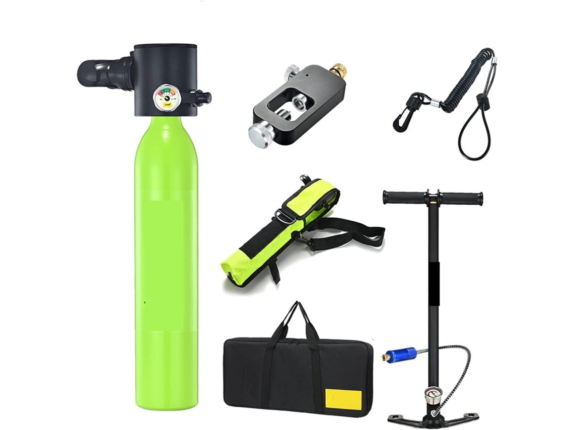 Mini Respirador SFUSHOS com Cilindro de Oxigênio 1l, Preto