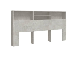 Cabeceira Armário 200x19x103,5 Cm Cinzento Cimento MAISON EXCLUSIVE