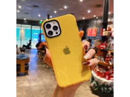 Capa Para Iphone 17 Air, Laranja Fluorescente, Dupla Cor, Resistente A Quedas, Macia.