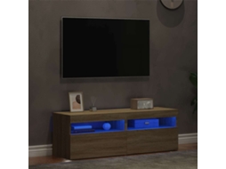 Vidaxl Móveis De Tv Com Luzes Led 2 Pcs 60x35x40 Cm Carvalho Sonoma
