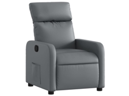 Recliner Chair, Recliner Chairs Vidaxl Cinzeto Couro Artificial