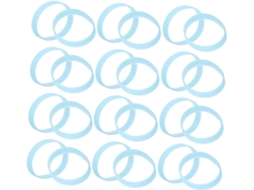 Pulseiras De Silicone Que Brilham No Escuro, 40 Unidades, Cor Sólida, Para Adultos