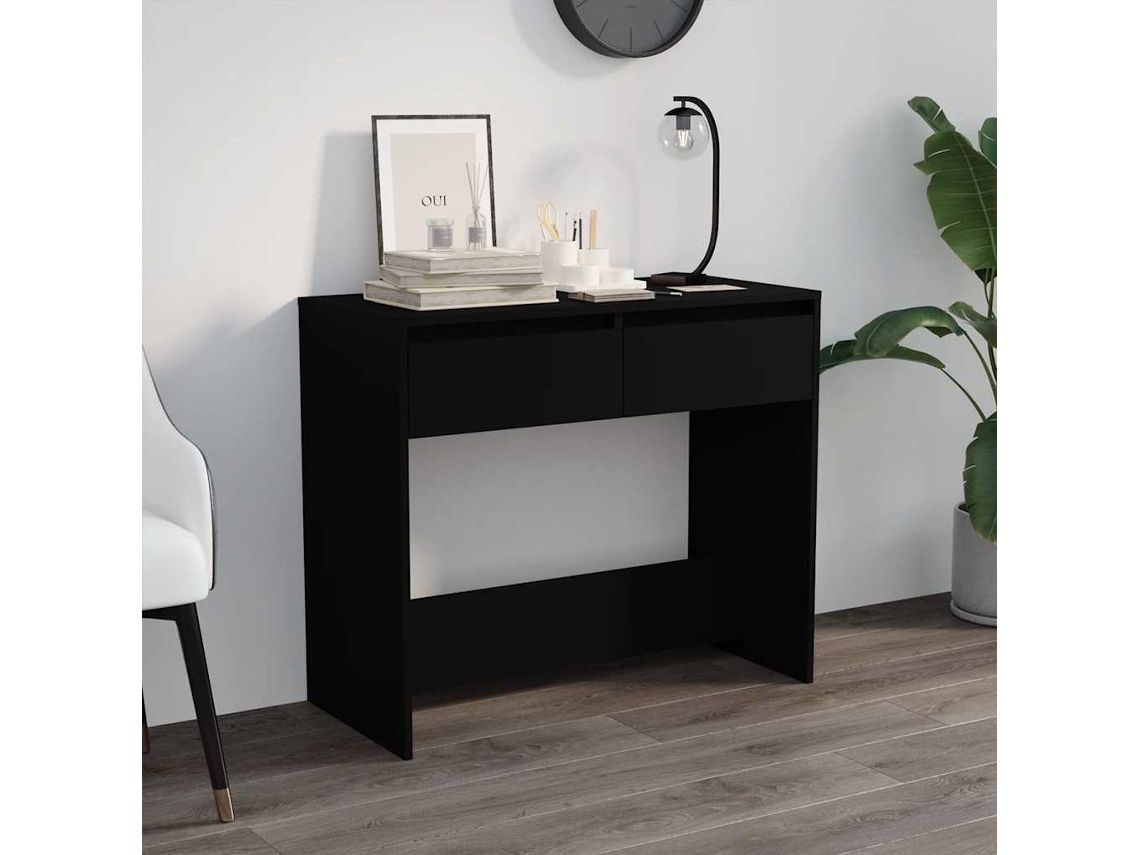 Vidaxl Mesa Consola 89x41x76,5 Cm Aço Preto