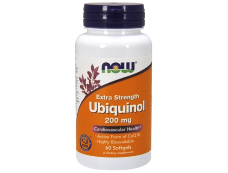 NOW FOODS Ubiquinol Extra Strength 200 Mg 60 Softgels