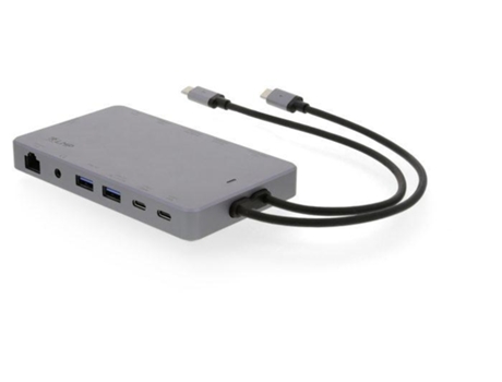 Lmp Display Dock 2 com Fios Usb 3.2 Gen 1 3.1 Gen 1 Type-C Cinzento