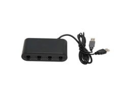 Adaptador De Controle Gc 4 Portas 3 Em 1 Com Função Turbo Para Nintendo Switch, Wii U E Pc. Hengjian