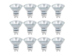 2026 lâmpadas Halógenas Gu10 50w 400lm Branco Quente 2800k Ajustável 12un para Iluminação Residencial e Comercial