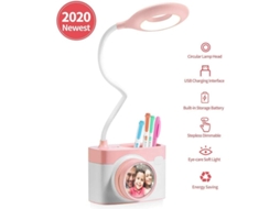 Lâmpada De Mesa Led Para Leitura Infantil, Brilho Ajustável Por Toque, Carregamento Usb