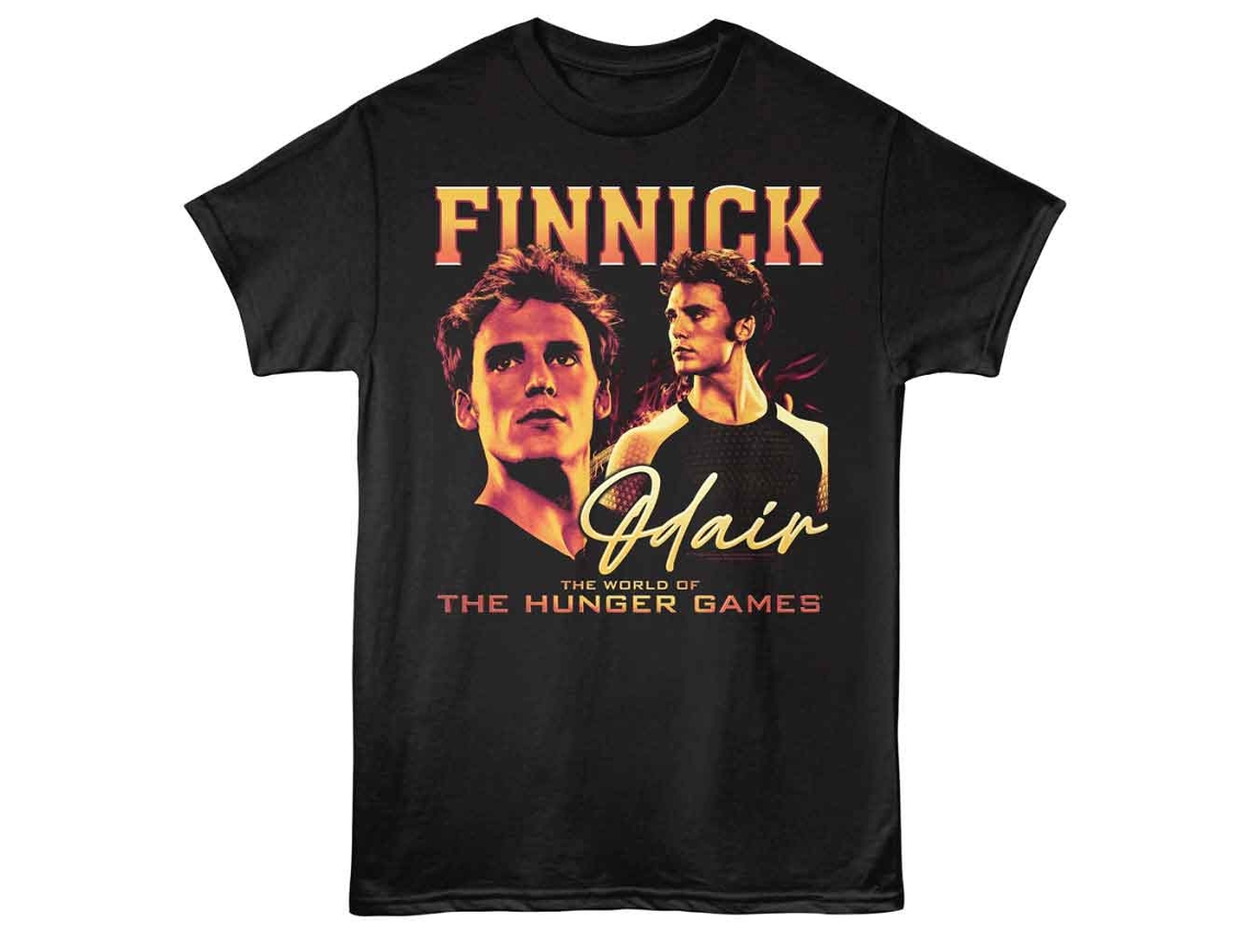 Unisex Adult T-shirt Rockinstone Hunger Games Fiery Finnick Blacksizel