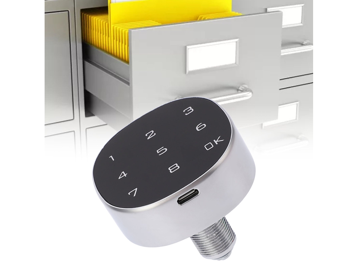 Lurelia Fechadura Digital Para Armário Com Teclado E Código, Instalação Compacta, 20mm, 0,79 Pol, 16-20mm