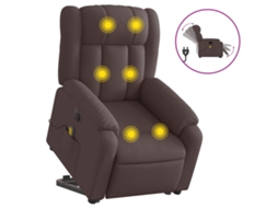 Electric Stand Up Massage Recliner Chair, Electric Stand Up Massage Recliner Chairs Vidaxl Marrom Tecido