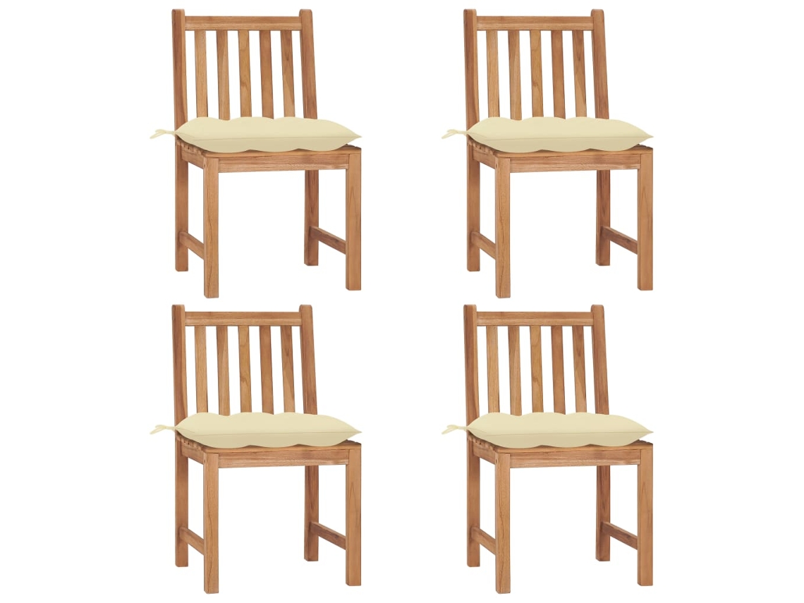 Garden Chair, Garden Chairs Vidaxl Branco Madeira (n/a)