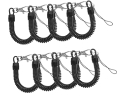 Conjunto De 8 Chaveiros Retráteis Com Mola, Resistentes, Para Celular, Uso Externo, Para Bolsas E Chaves. Conjunto De 8 Chaveiros Retrá Gokoco