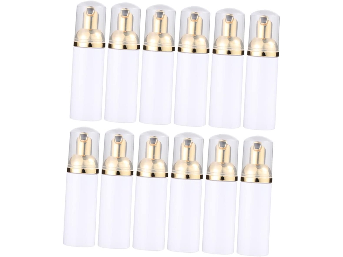 De 12 Frascos Com Bomba Dosadora Recarregáveis Para Viagem, Frascos De Espuma De Pet Duráveis Para Cuidados Com A Pele.