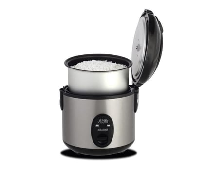 Panela Elétrica de Arroz com Revestimento Antiaderente 4 Porções Aço Inox Panela Elétrica de Arroz Compacta 821 SOLIS