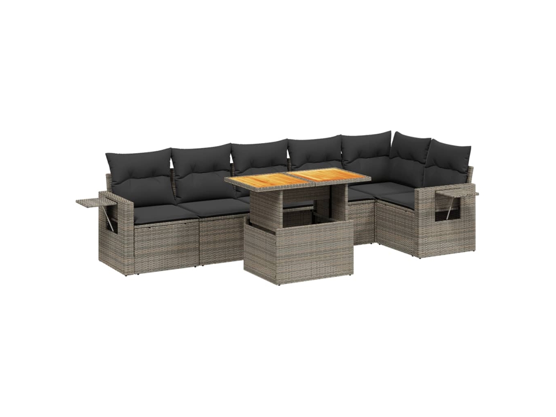 Garden Sofa Set, Garden Sofa Sets Vidaxl Cinzeto Rattan / Vime (n/a)