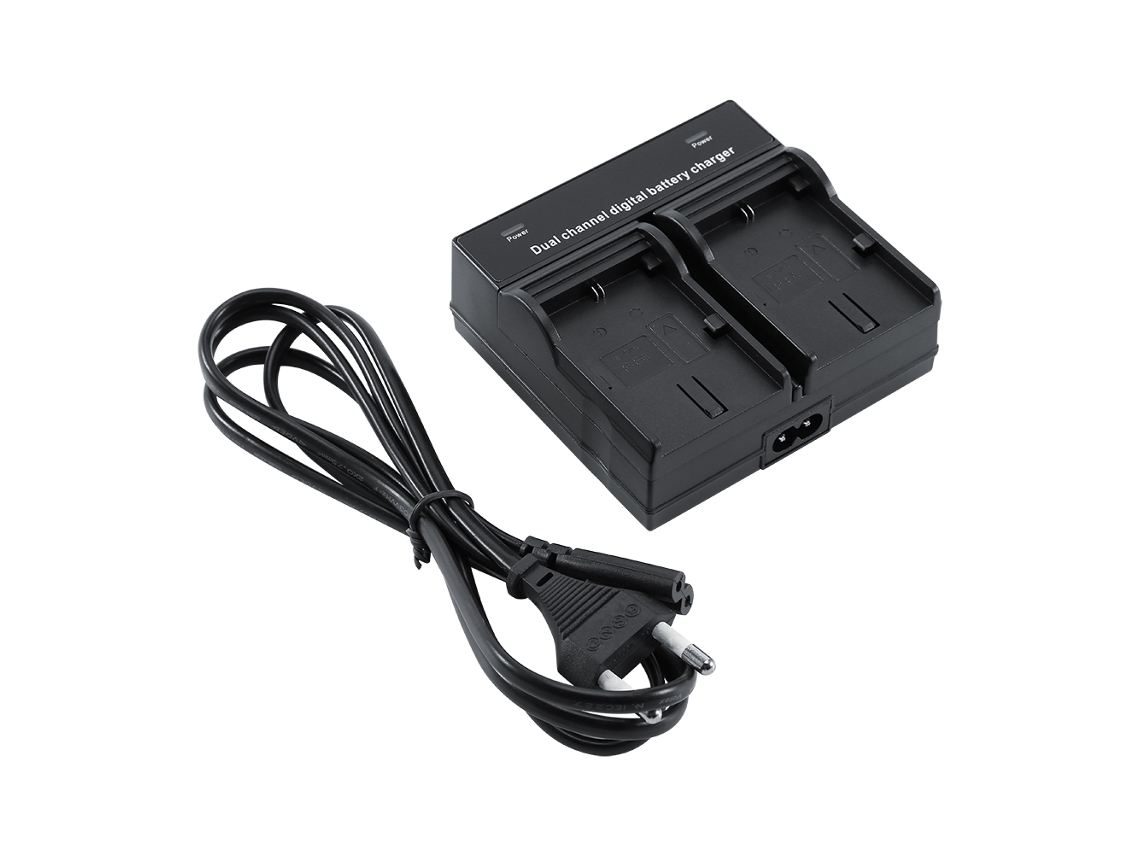 Carregador Canon Lp e6 Carregador Duplo de Bateria 8.4v com Plugue Eu Preto EOOCOO (carregador Duplo com Plugue Eu)
