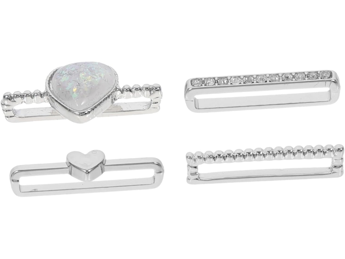Conjunto De 4 Anéis Decorativos Para Pulseira, Pingente Metálico Para Pulseira De Smartwatch, Orname Gokoco