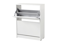 Sapateira com 2 Portas Dobráveis 83X73X26 Branco VENPRODIN