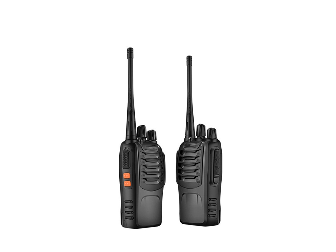 Walkie talkie de 1500mah com Bateria de Longa Duração, Padrão Europeu, Preto, Pacote com 2 AQUAFORGE
