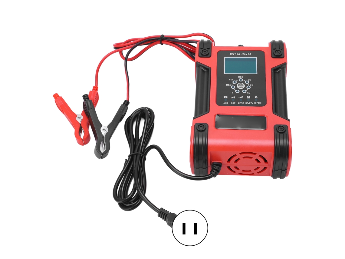 Laxiscreed Carregador De Bateria Inteligente De 7 Estágios Com Manutenção Automática E Proteção Contra Polaridade