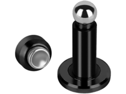 Tapa de Puerta Magnética de Acero Inoxidable 304, con Montaje en Pared y Suelo, Altura Ajustable, Diseño Único, Negro S/MARCA