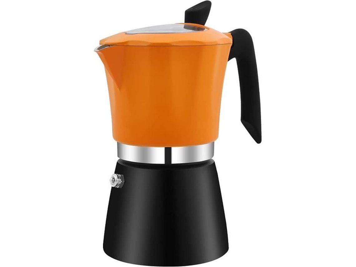 Cafeteira Italiana Cafeteira Espresso 6 Xícaras 300 Ml Cafeteira Moka de Alumínio com Janela Transparente 218